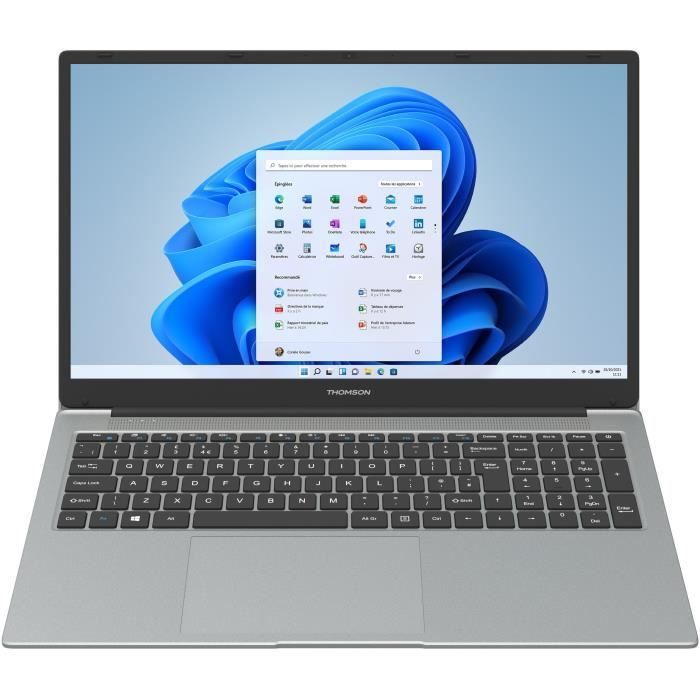 Thomson TH15I510-16GR512 15.6" HD Laptop - Intel Core i5, 16GB RAM, 512GB SSD, Windows 11 (AZERTY)