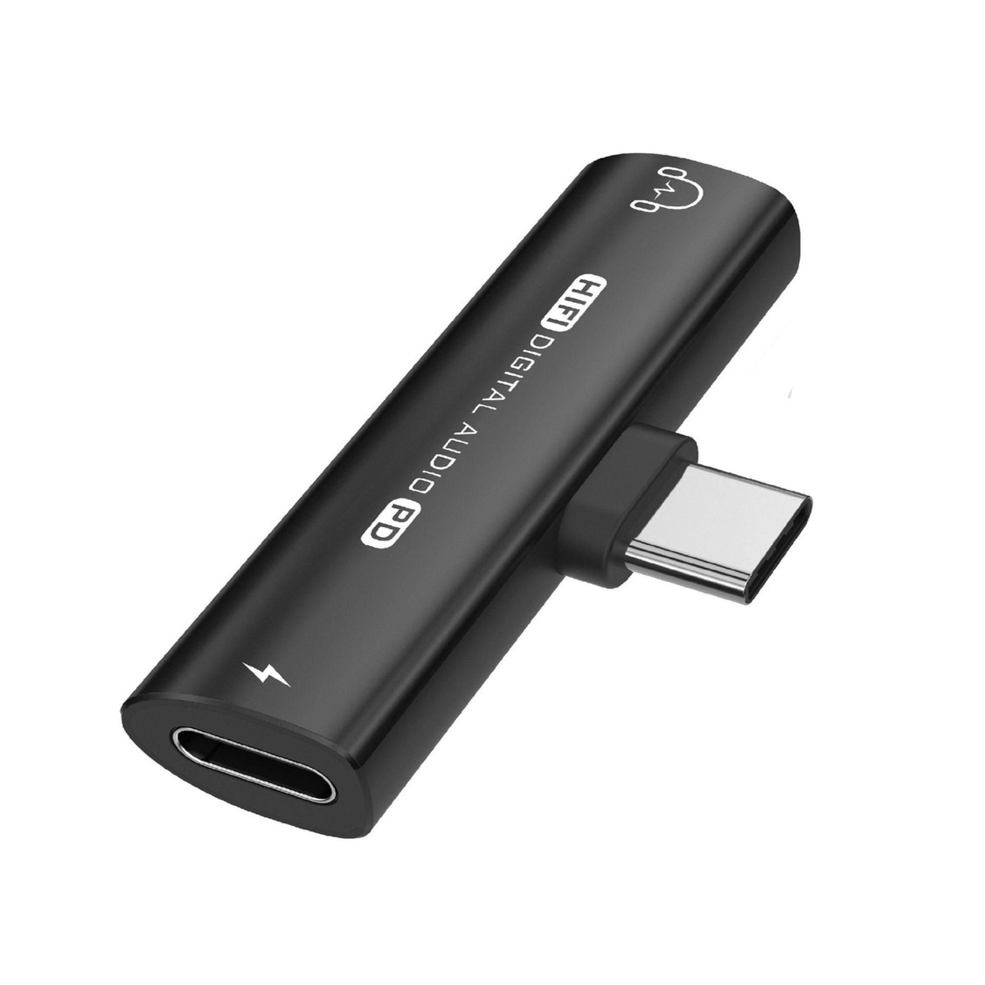 INF USB-C to 3.5mm Headphone Adapter - Black