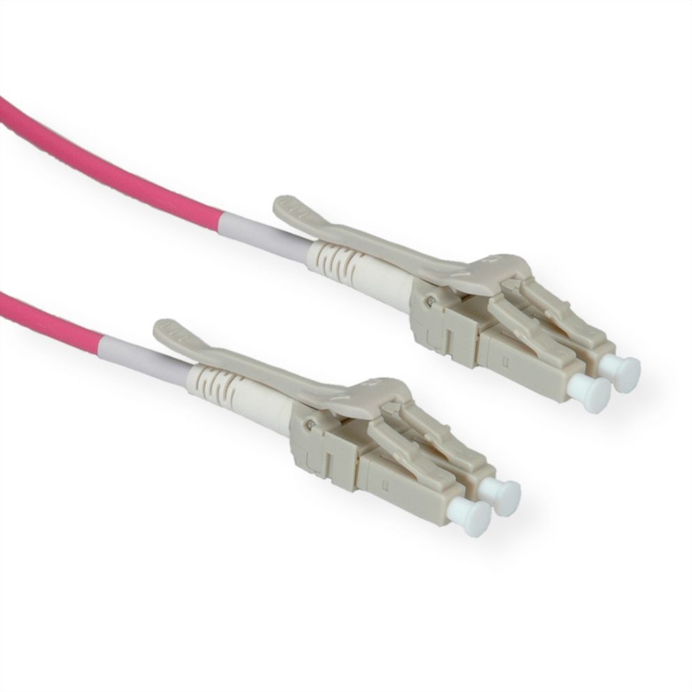 Roline Fiber Optic Cable 7m OM4 2x LC Violet