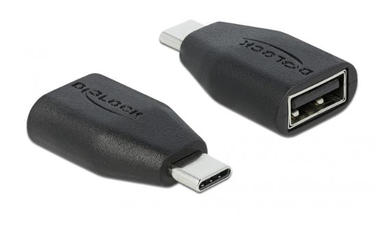 Delock USB-C to USB-A Adapter, Black
