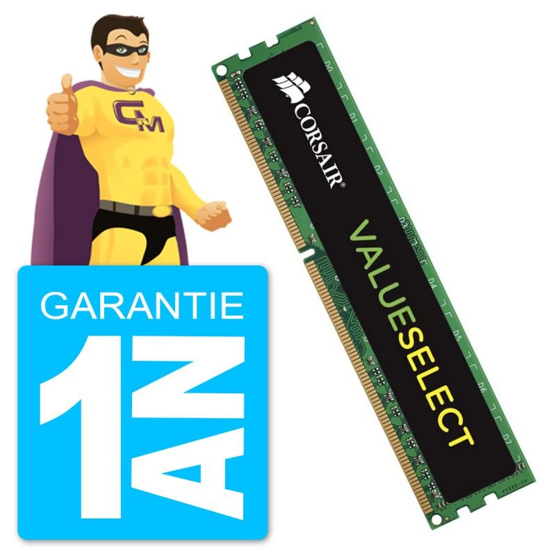Módulo de memoria Corsair 8GB DDR3 PC3-12800U (CMV8GX3M2A1600C11)