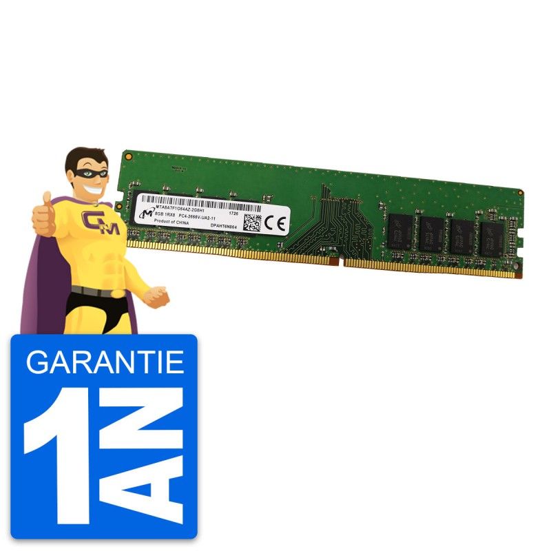 Micron 8GB DDR4 RAM (MTA8ATF1G64AZ-2G6H1) - 2666MHz, CL19, 1.2V
