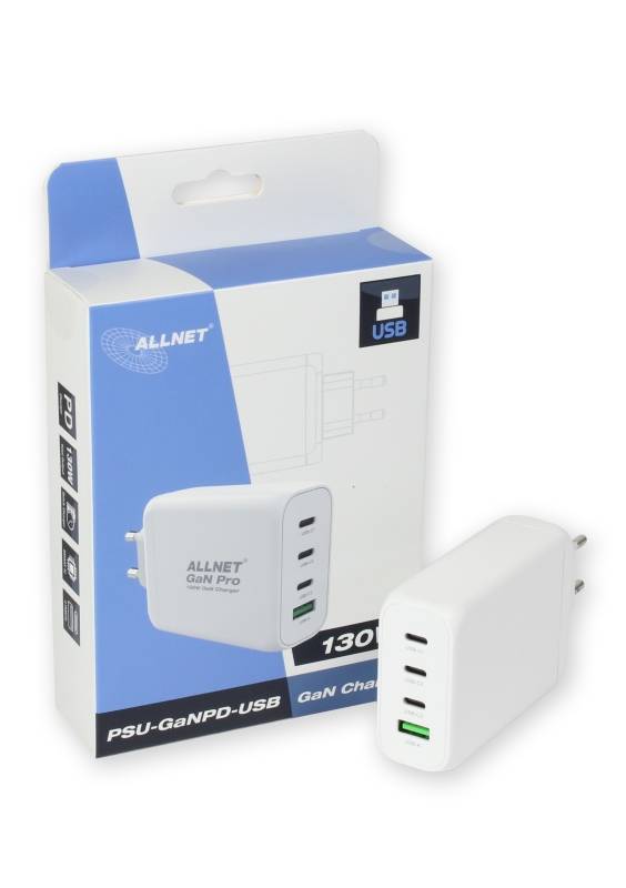 Allnet 130W QC USB-C PD GaN Power Supply