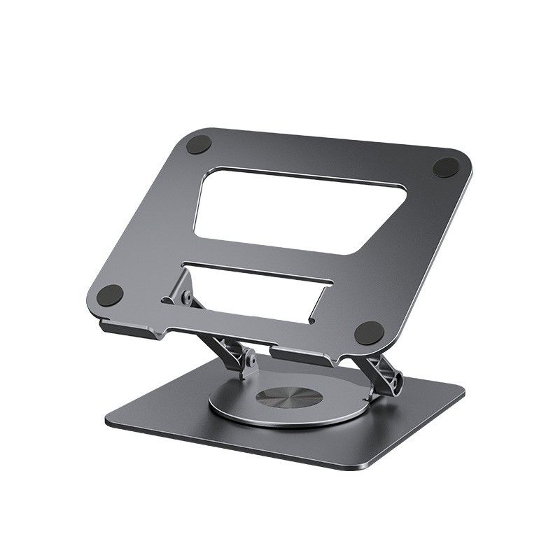 Portable Rotating Laptop Stand, Aluminum Alloy Gray
