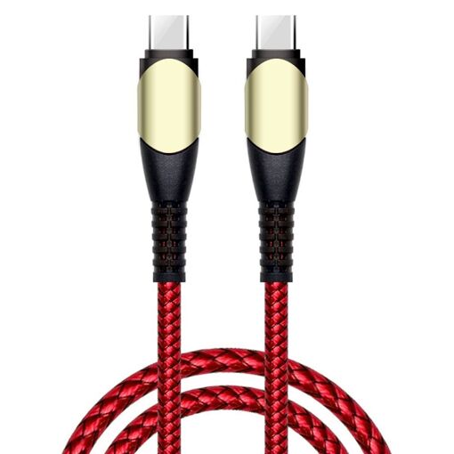 Câble USB-C vers USB-C E.F.Connection 60W - Rouge, 1M pour la série Samsung Galaxy A