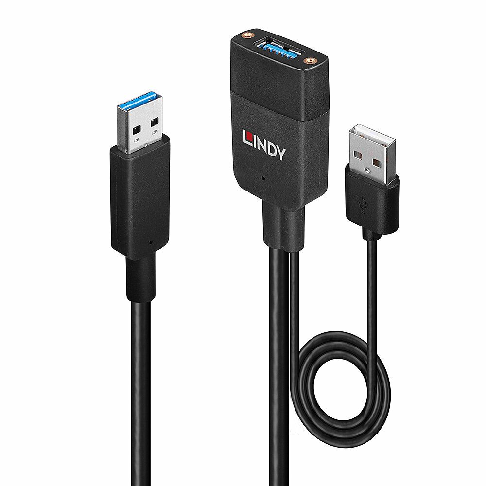 Lindy 43357 USB 3.2 Gen 2 (3.1 Gen 2) Type-A Hub & Concentrator, Black