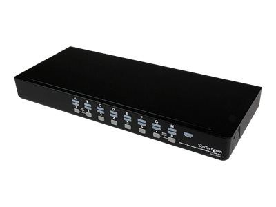 StarTech.com 16-Port 1U Rackmount USB KVM Switch with OSD