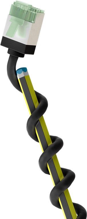 Goobay Network Cable Black 0.5m Cat8.1 U/FTP (STP)