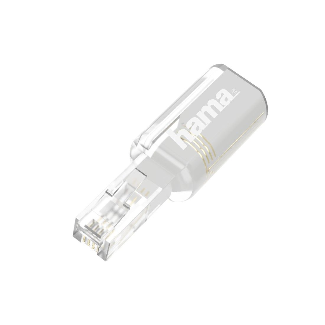 Hama Torsion-Resistant Adapter, Transparent/White