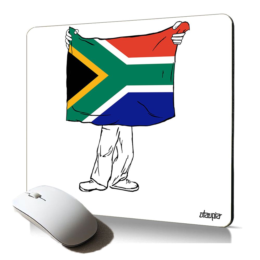 Utaupia Soft Mouse Pad - South African Rugby Flag Design