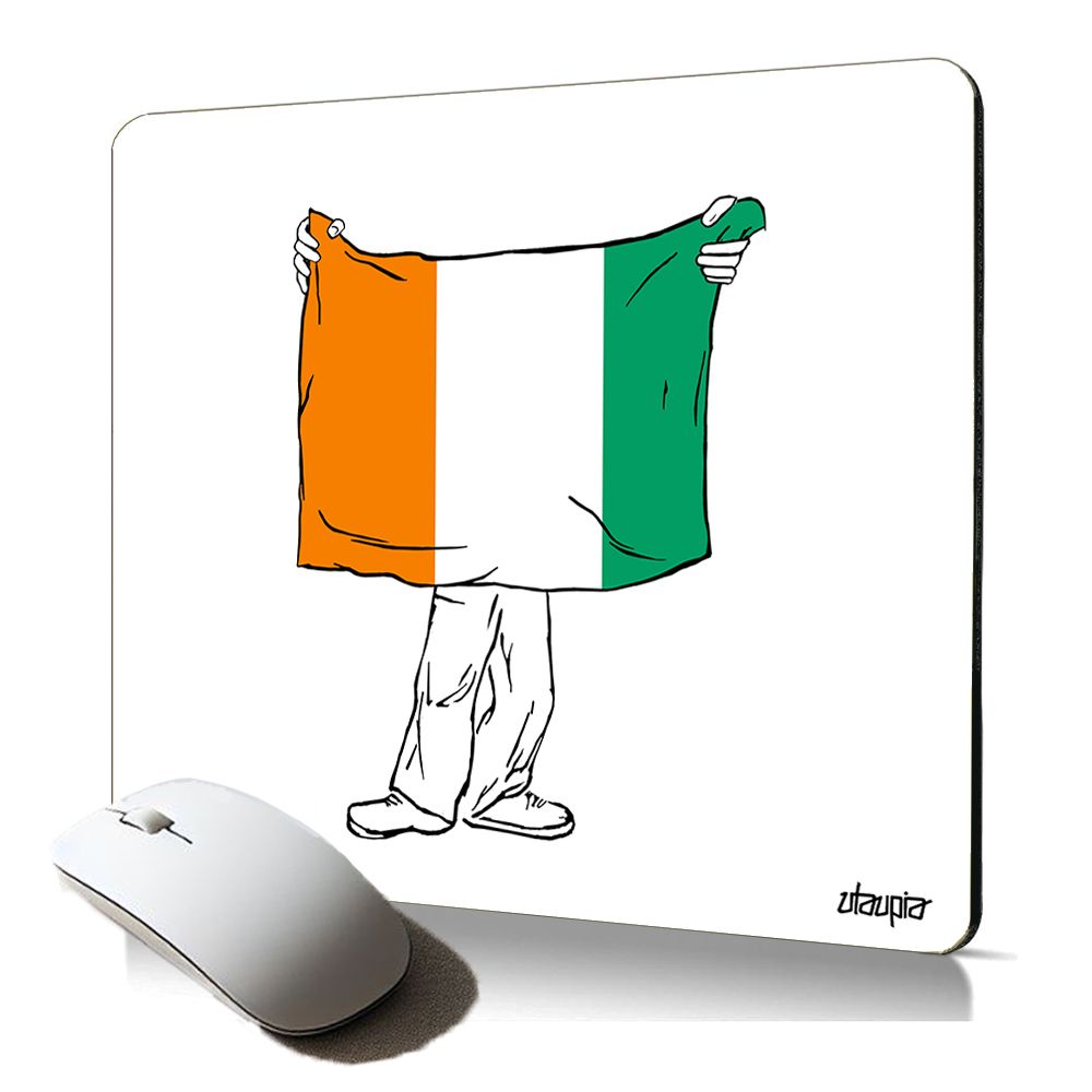 Utaupia Soft Mouse Pad - Ivory Coast Flag, World Cup Themed PC Accessory