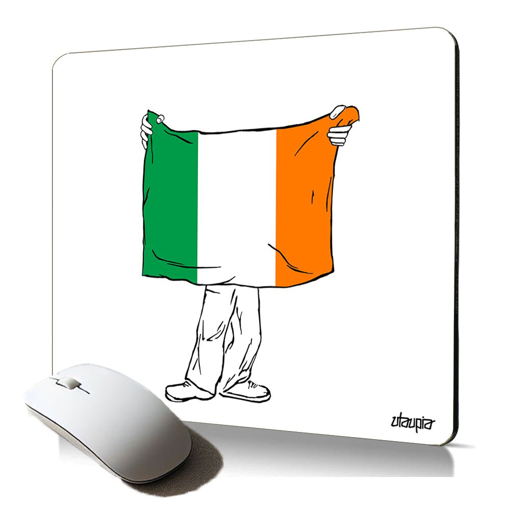 Tapis de souris souple Utaupia - Thème Irlande Rugby, Design ergonomique
