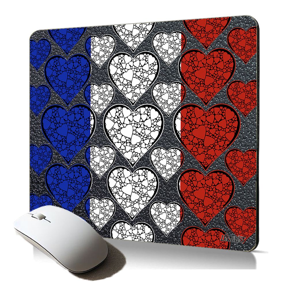 Utaupia Soft Mouse Pad with French Flag Design - World Cup Gaming Accessory
