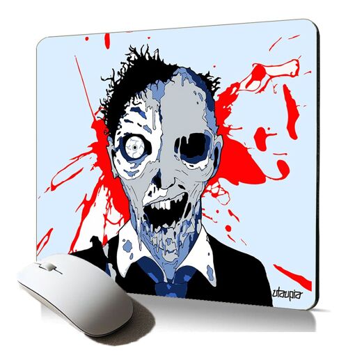 Tapis de souris ergonomique Utaupia - Crâne de zombie effrayant