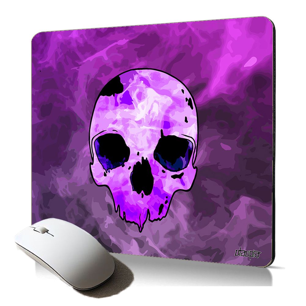 Utaupia Soft Skull Mouse Pad for Professionals, Waterproof and Durable, Made in France