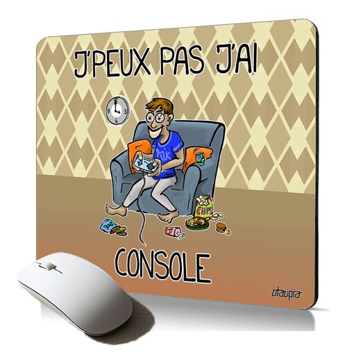 Tapis de souris souple Utaupia - Accessoire de jeu unique avec art français
