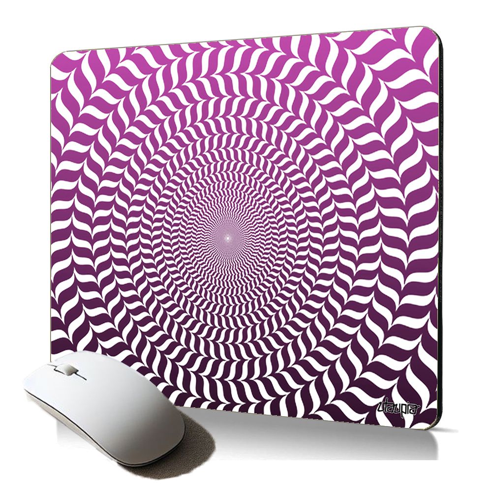 Utaupia Soft Optic Circle Mouse Pad - Custom Round Pink Accessory