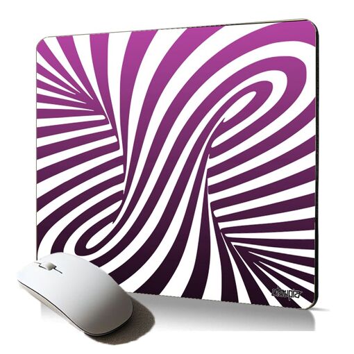 Utaupia Optic Illusion Soft Mousepad - 3D Effect, Anti-Slip, Pink