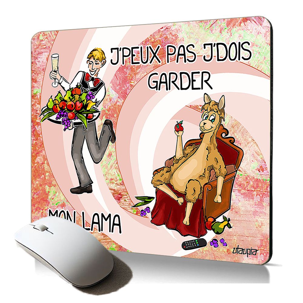 Utaupia Soft Mouse Pad with Humoristic Design - Anti-Slip, Waterproof Gaming Mat for Computer