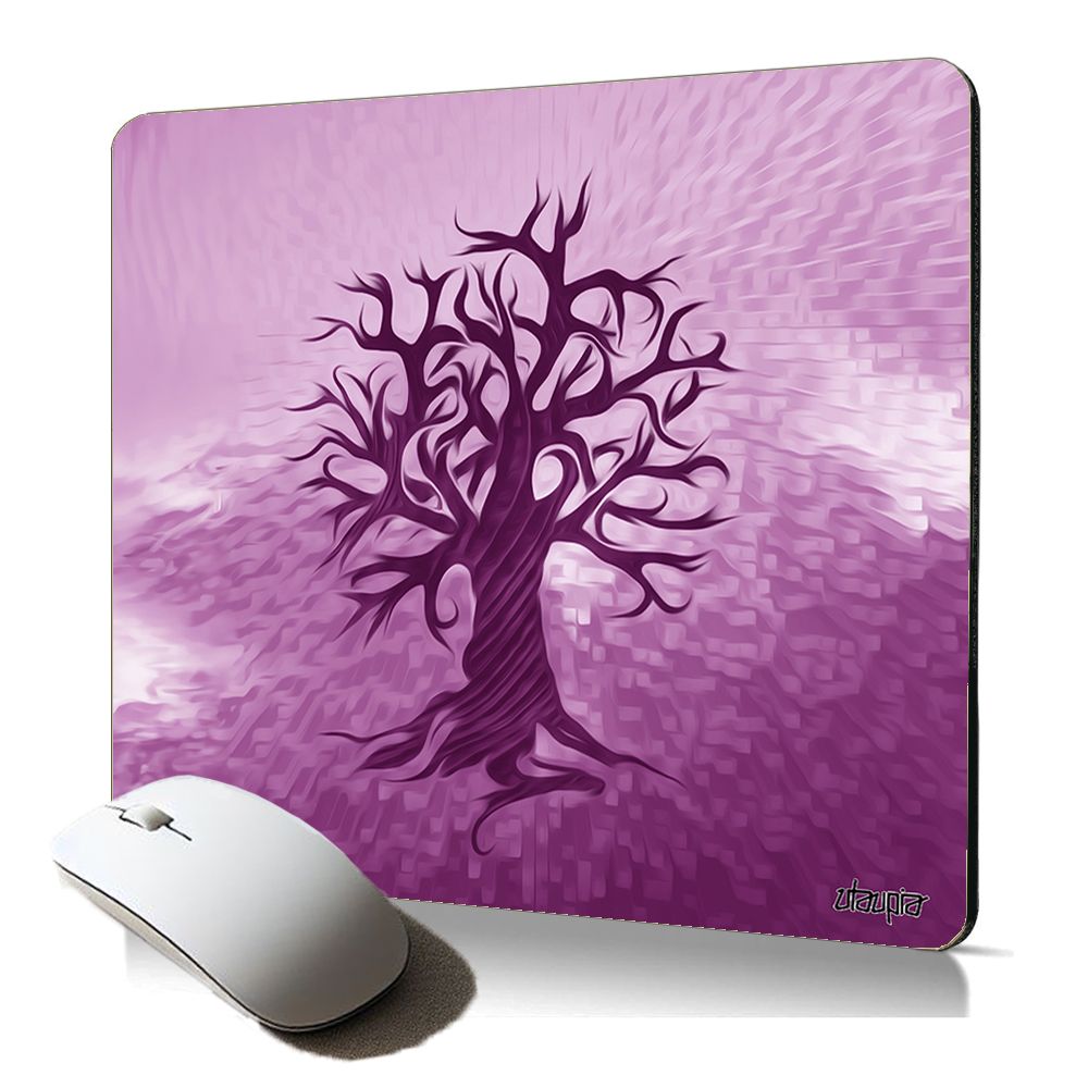 Utaupia Life Tree Yoga Mouse Pad - Soft Mousepad with Zen Design