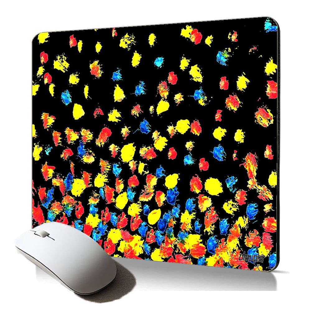 Utaupia Soft Mouse Pad with Confetti Dot Pattern, Orange