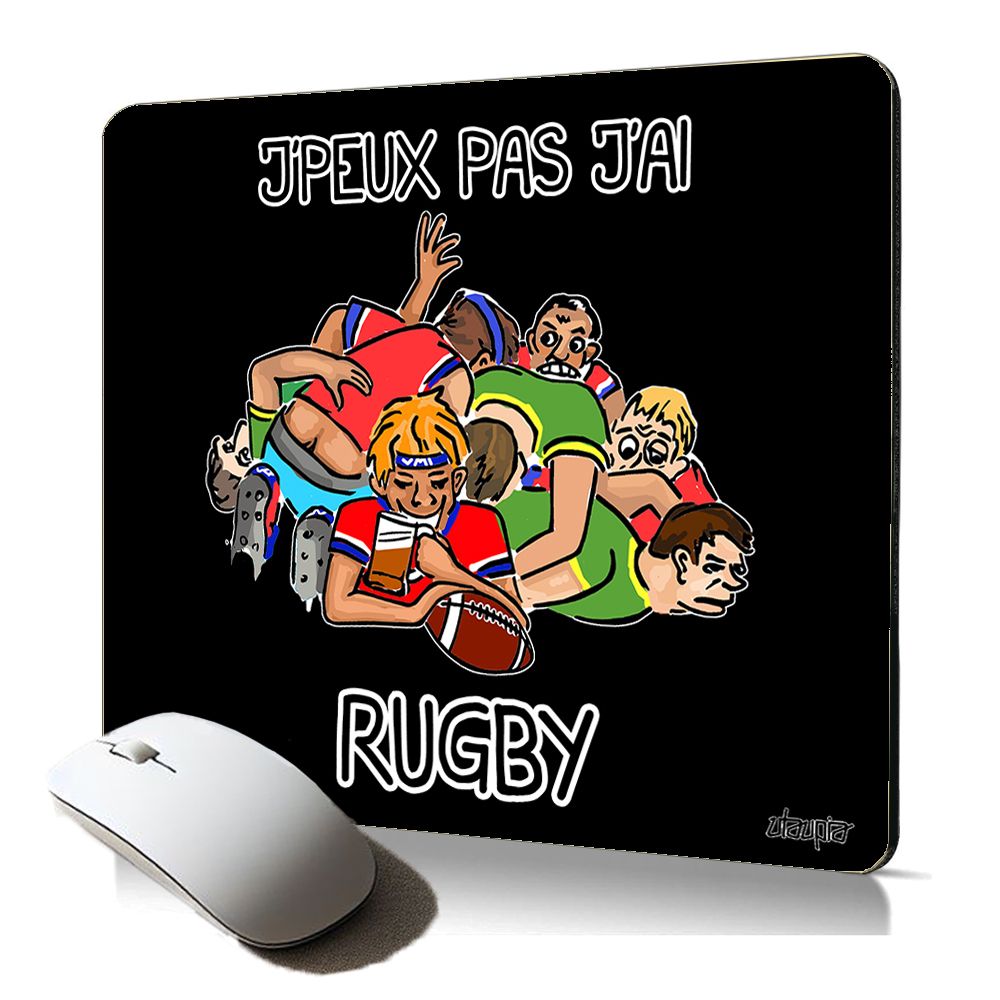 Utaupia Soft Mousepad - Rugby Humor, Durable and Quality Gift