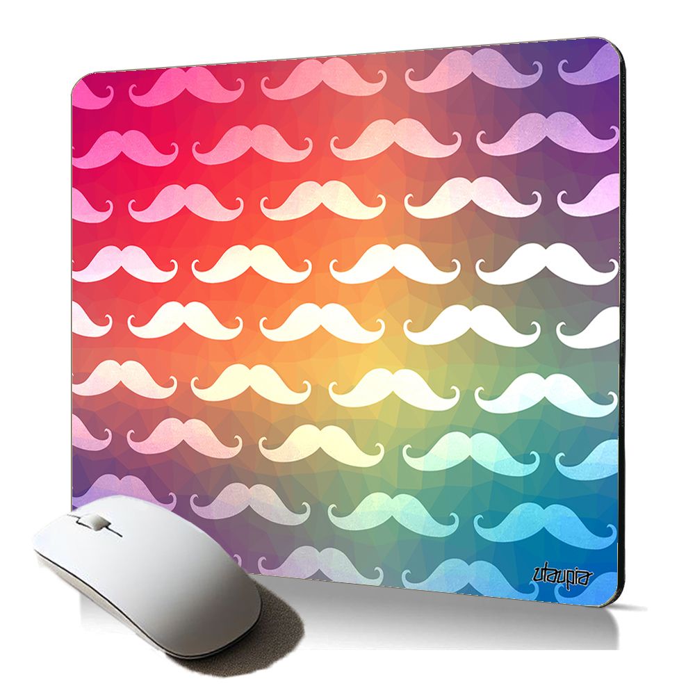 Utaupia Soft Mouse Pad with Mustache Design - Original Christmas Gift for PC Users