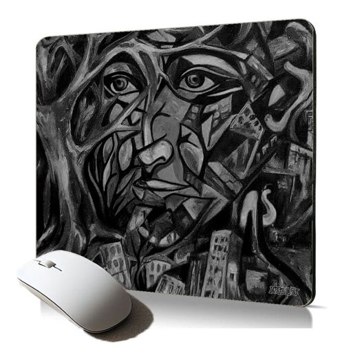 Tapis de souris souple Utaupia avec illustration d'art de rue