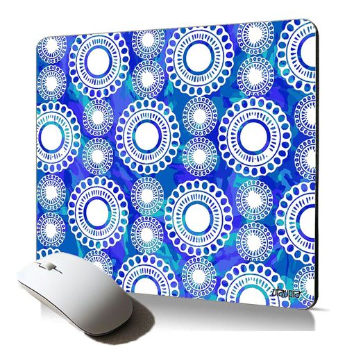 Tapis de souris souple Utaupia avec motif floral - Antidérapant, durable, cadeau idéal pour femme