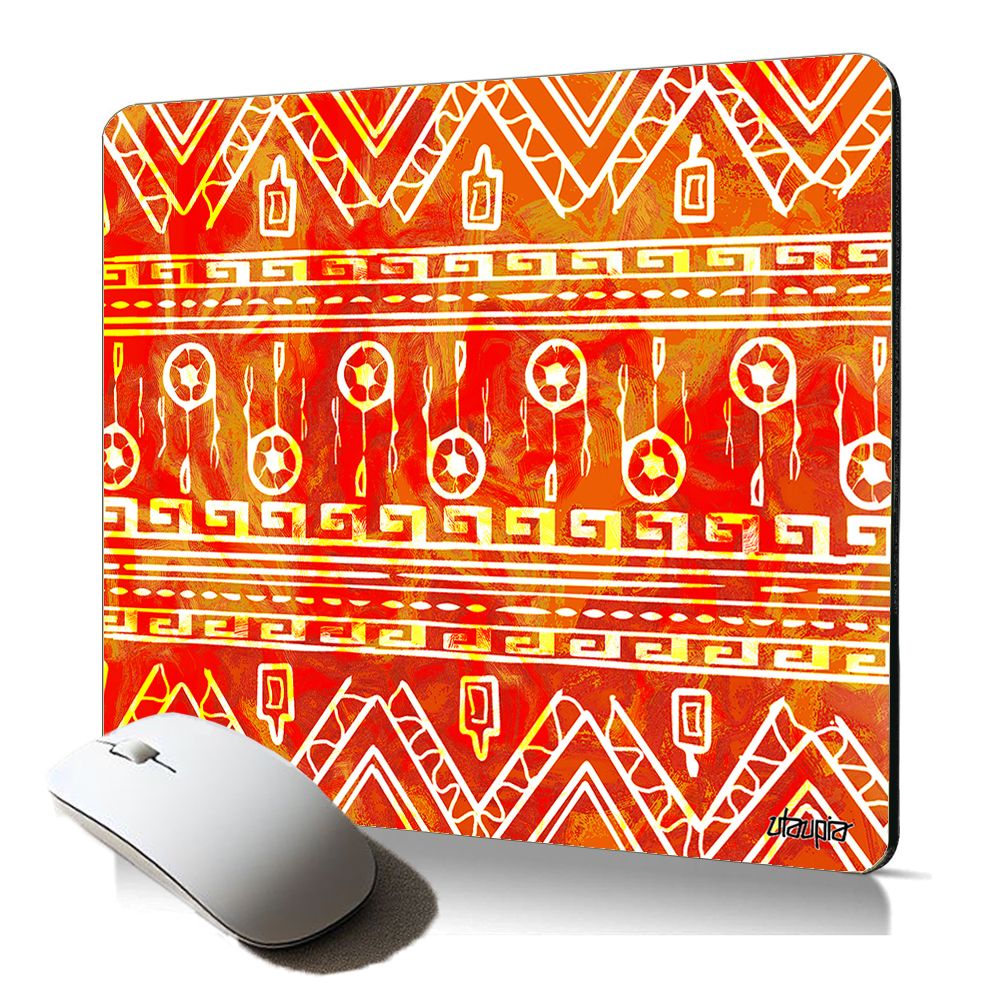 Utaupia Aztec Tribal Mousepad - Red