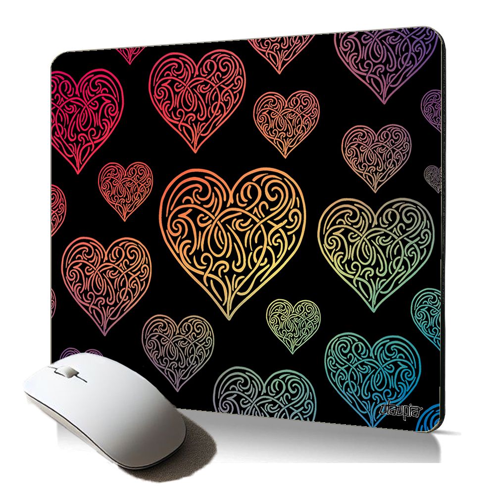 Utaupia Soft Mouse Pad with Heart Pattern for Laptop - Valentine's Day Gift for Women