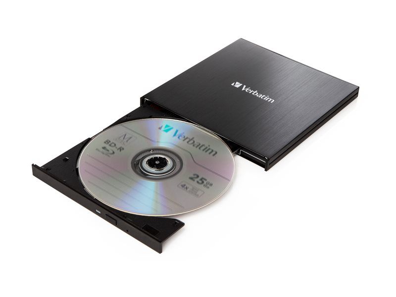 Verbatim Slimline USB 3.0 External BDXL Writer - 6x SuperSpeed