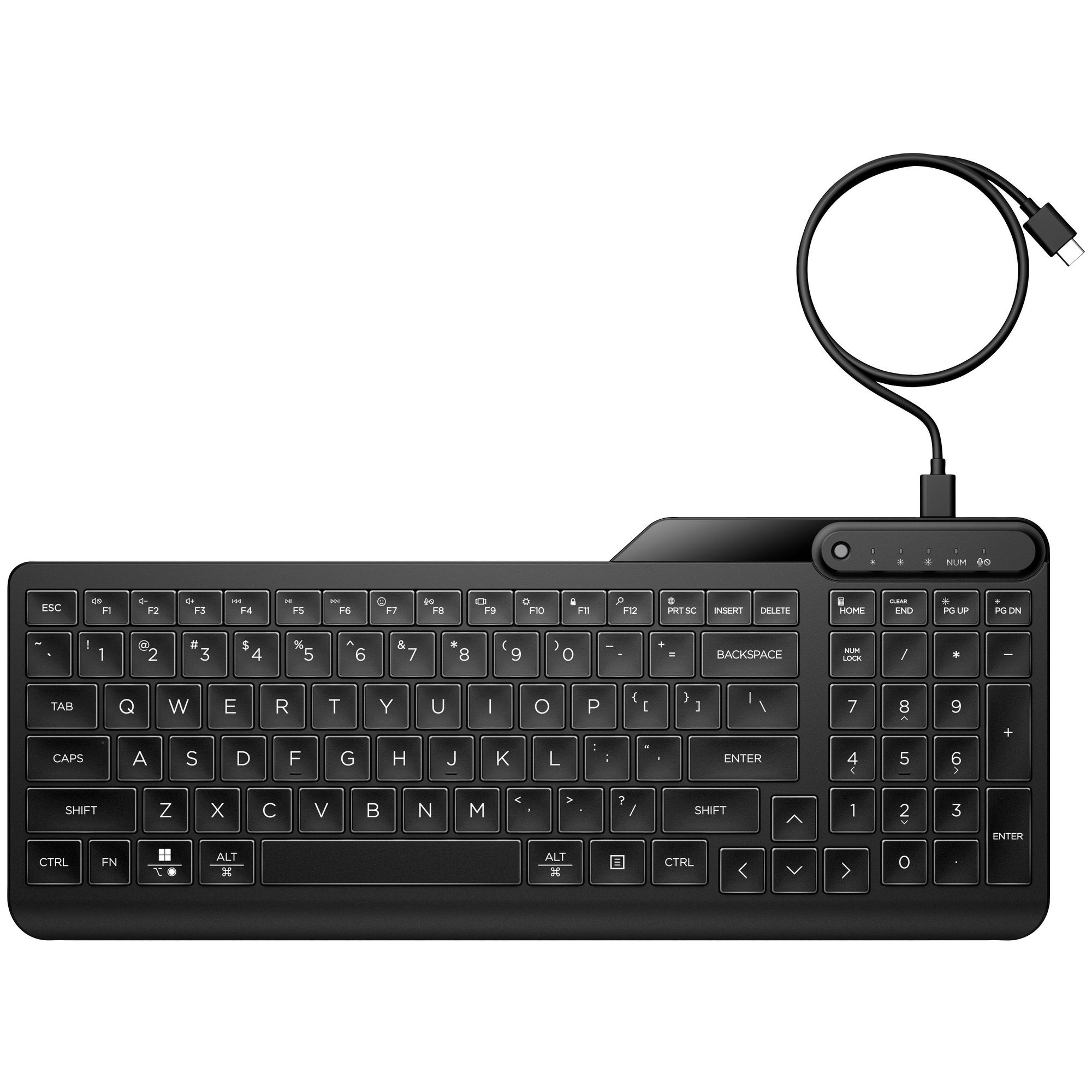HP Retro-Lit Wired Keyboard 405