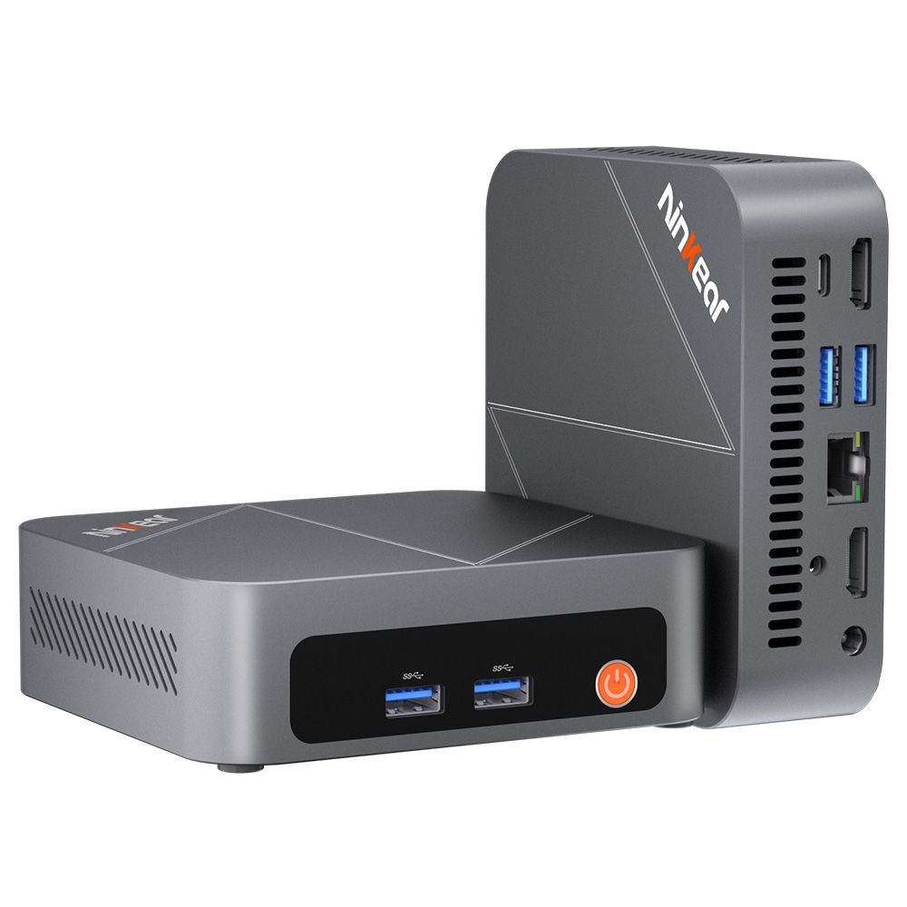 Mini PC Ninkear M7, processeur AMD Ryzen 5 7430U à 6 cœurs - jusqu'à 4,3 GHz - 16 Go de RAM - SSD 512 Go, 2 ports HDMI + Type-C, prise en charge d'un écran triple 4K, Wi-Fi 6, Bluetooth 5.2
