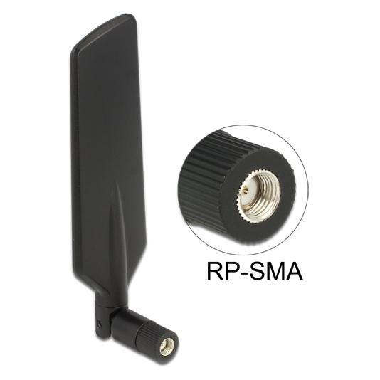 DeLock 12409 - Omni-Directional Antenna with RP-SMA Connector (4 dBi Gain)