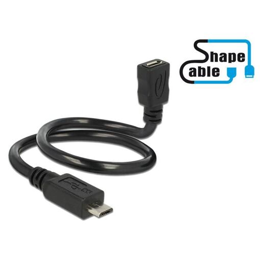 Delock 0.35m 2xUSB2.0 Micro-B Cable
