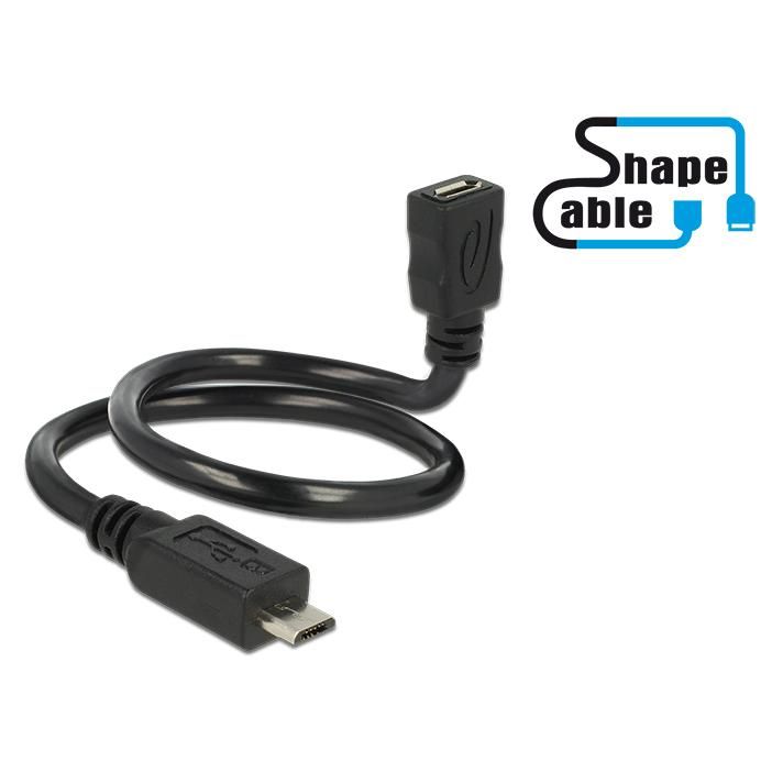 Delock 0.35m 2xUSB2.0 Micro-B Cable