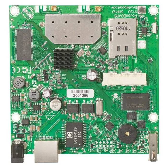 Mikrotik RouterBoard 912UAG-5HPnD - 600MHz Atheros Processor, 64MB RAM, 802.11a/n