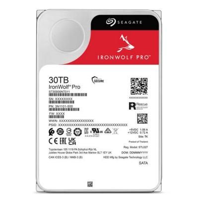 Seagate IronWolf Pro 30TB, 7200 RPM, 512MB Cache, 3.5" SATA III Hard Drive