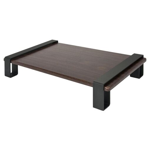 Soporte para portátil/monitor LCD DLH - Marco negro, nogal