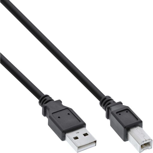 InLine 34550X USB Cable 0.5m A to B Black