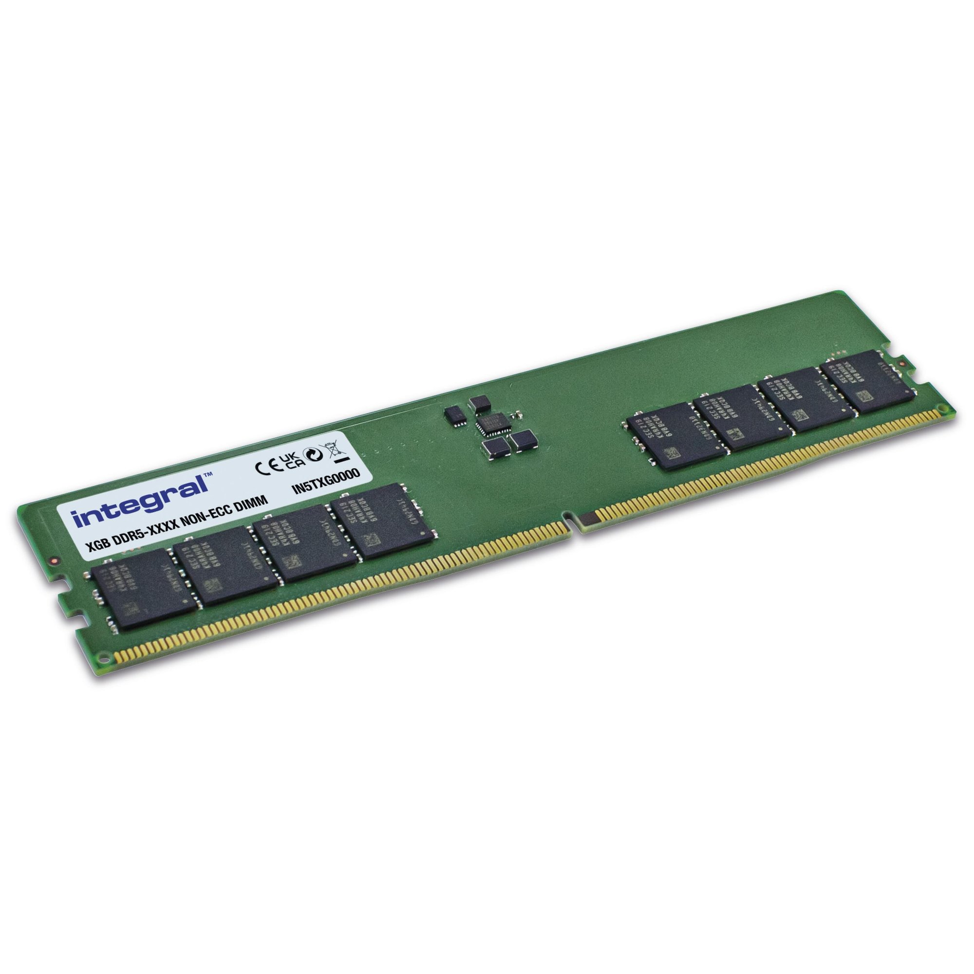 Integral 8GB DDR5 Memory Module (8x1 Go, 288-pin DIMM)