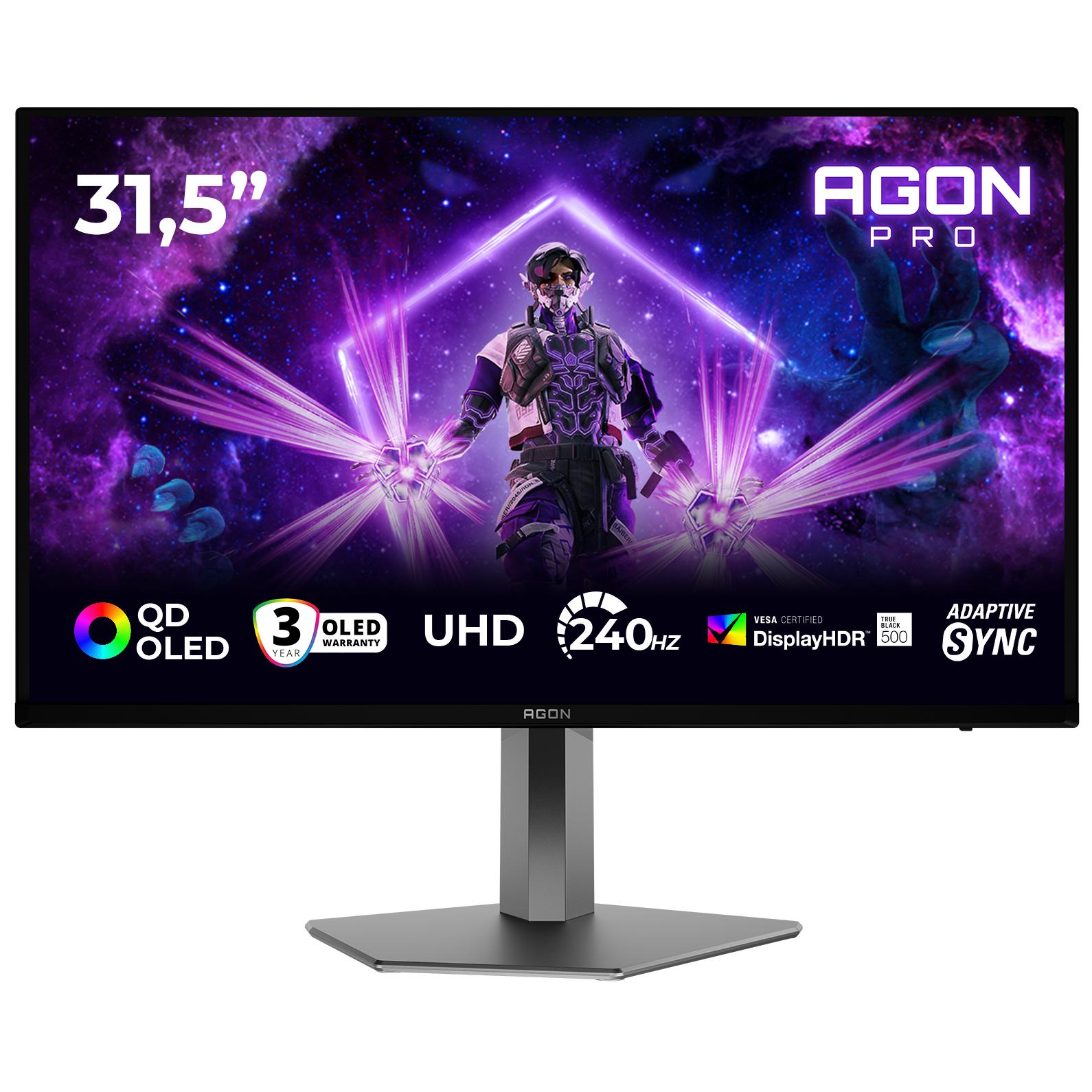 AOC AGON PRO AG326UZD2 31.5" 4K OLED Gaming Monitor Black