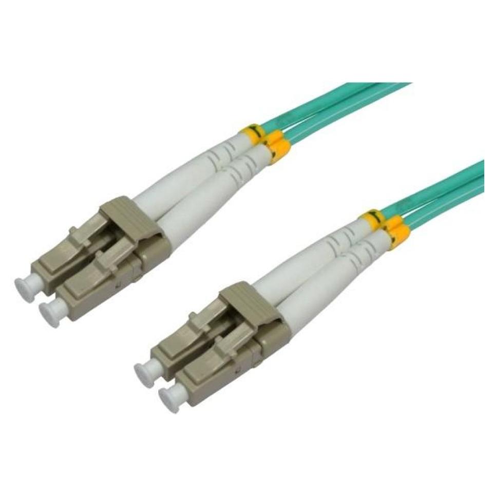 Techly 2m LC/LC 50/125 Infinity Band Fiber Optic Cable - Aqua