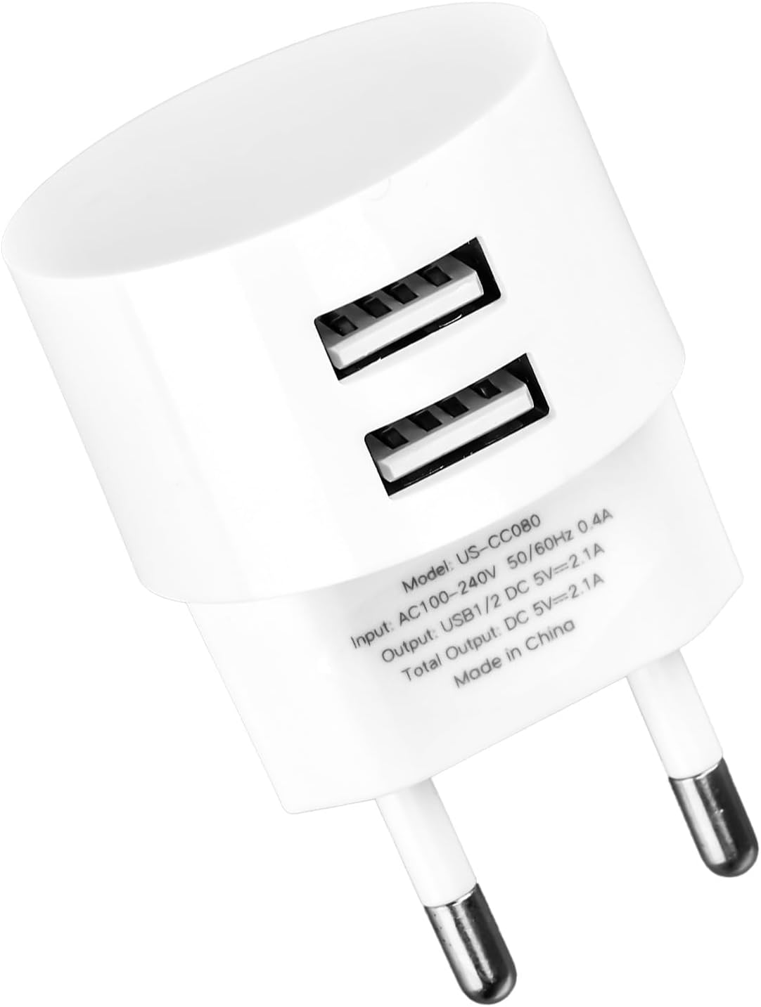 KALANKA Double USB Port 5V 2.1A Fast Charging Adapter
