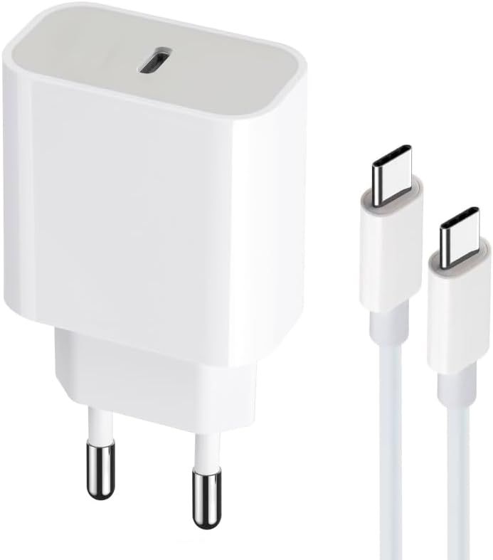 Cargador rápido KALANKA + cable para Doro Aurora A30-A10-A20, Leva L30-L20-E22-E20-E10-E30-L10 USB-C 1m PD 3.0 20W