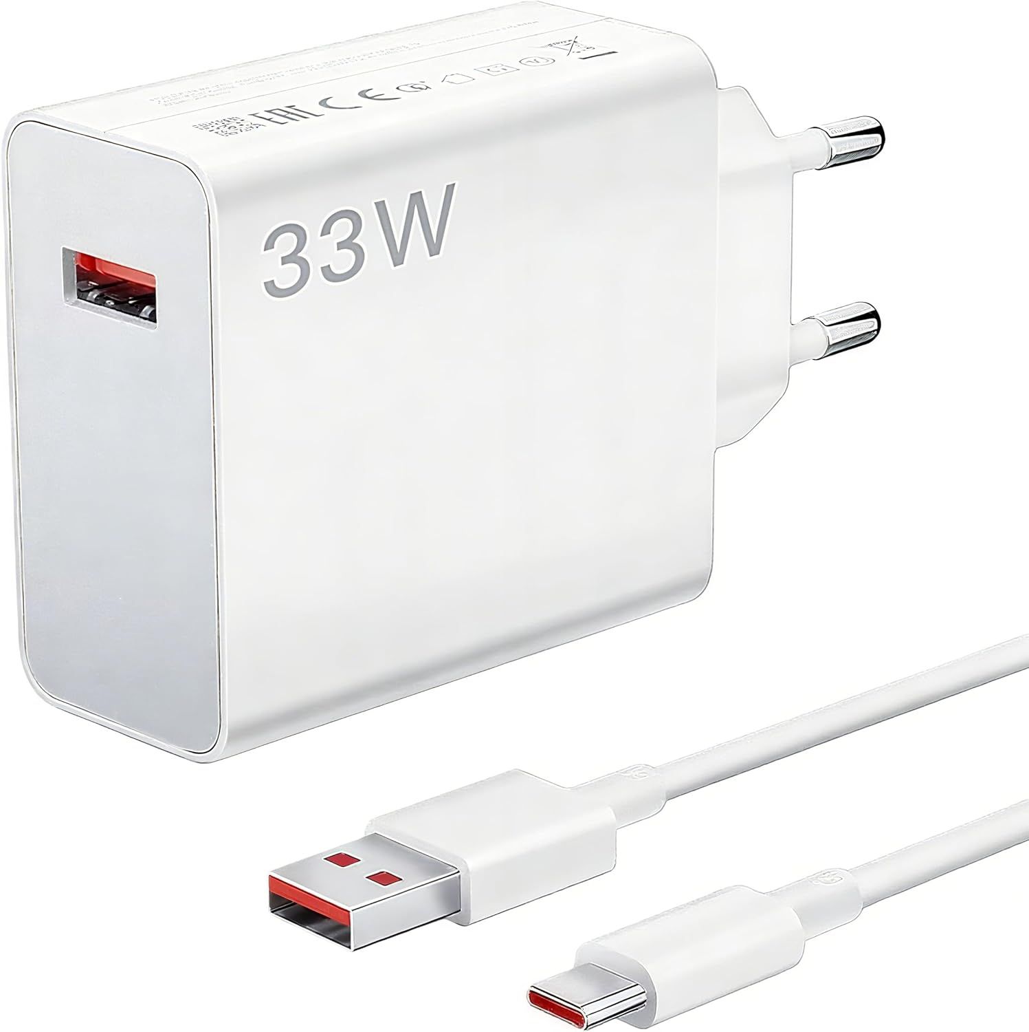 Cargador KALANKA de 33W con cable USB C de 2 metros