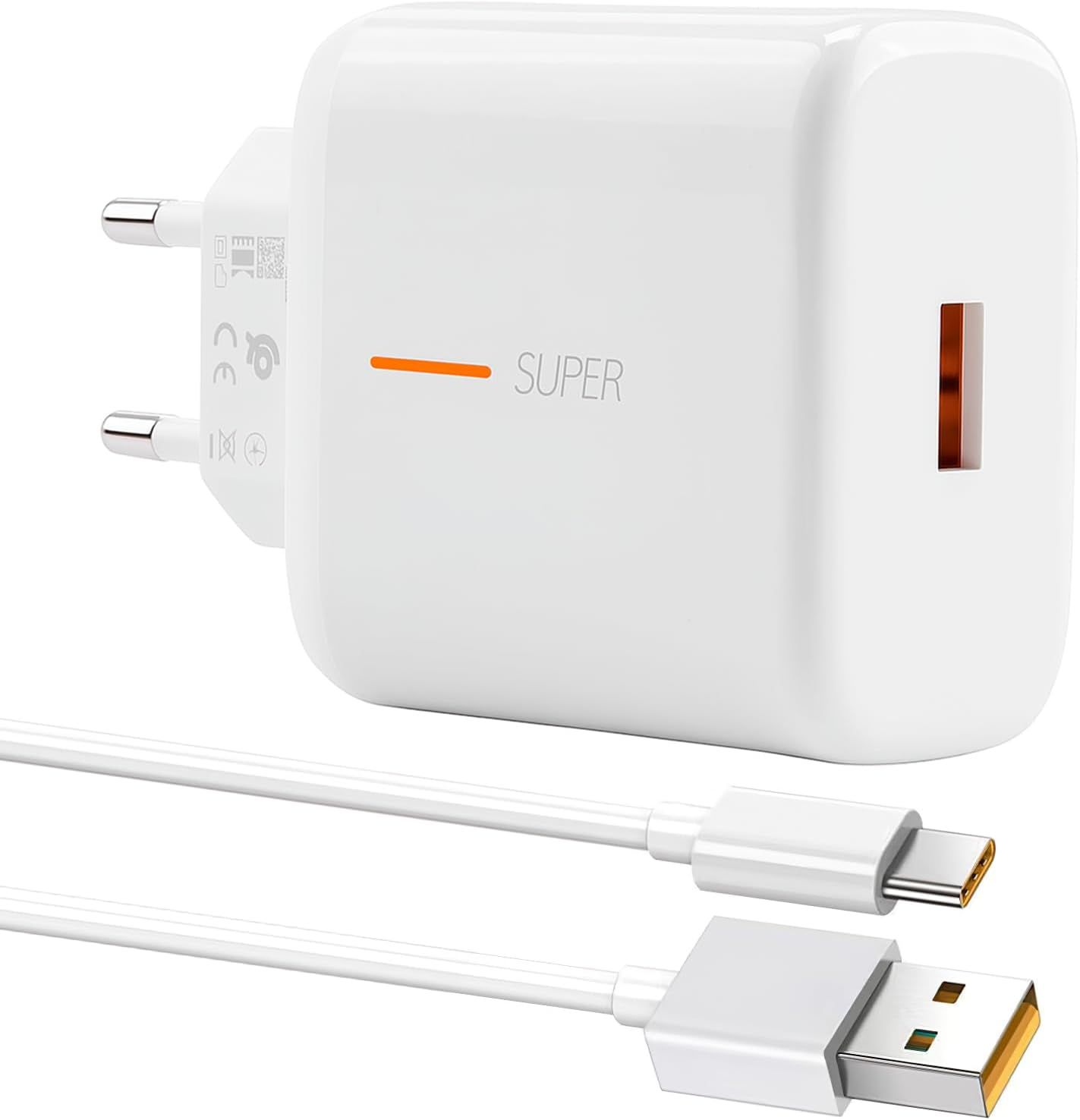 Kalanka 65W Quick Charger with USB-C Cable for Compatible SuperVOOC Devices