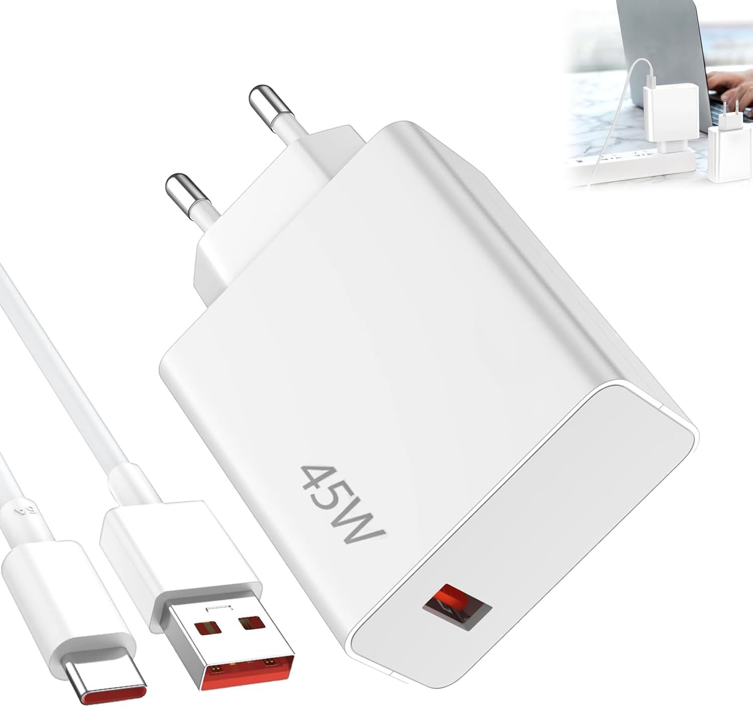KALANKA 45W USB-C Fast Charger with 1.5M Cable