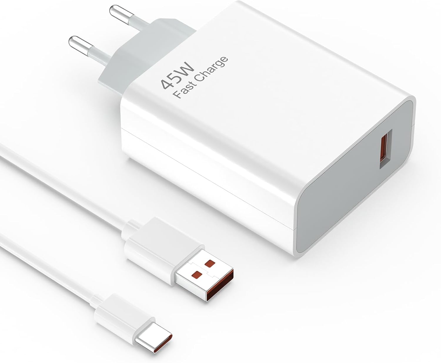 Cargador KALANKA de 45W con USB-C Compatible con Redmi Note 14 Pro 5G, Xiaomi Mi 11 Lite 10 Pro 10T 10S, Poco X7 X6 M7 M6 y más